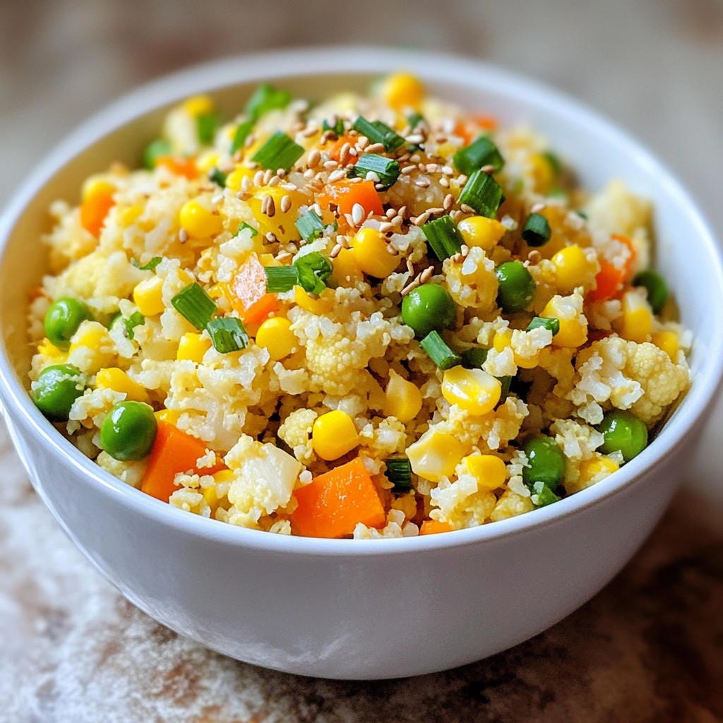 Cauliflower Fried Rice Wholesome and Flavorful Meal