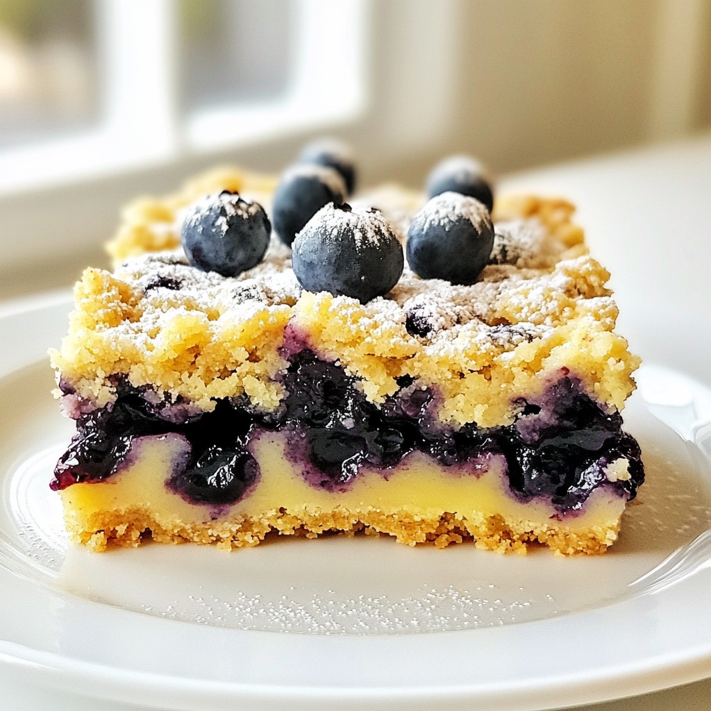 Blueberry Crumble Bars Flavorful Dessert Delight