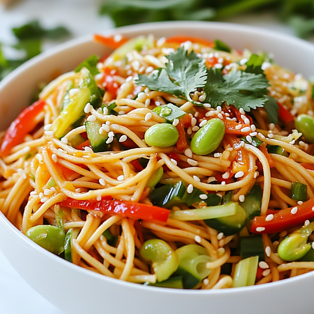 Spicy Sesame Noodle Salad Flavorful and Fresh Dish