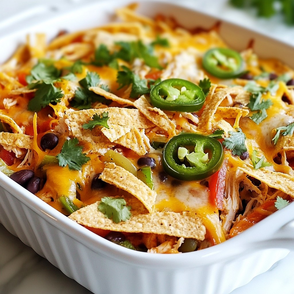 Easy Chicken Fajita Casserole Simple and Delicious Meal