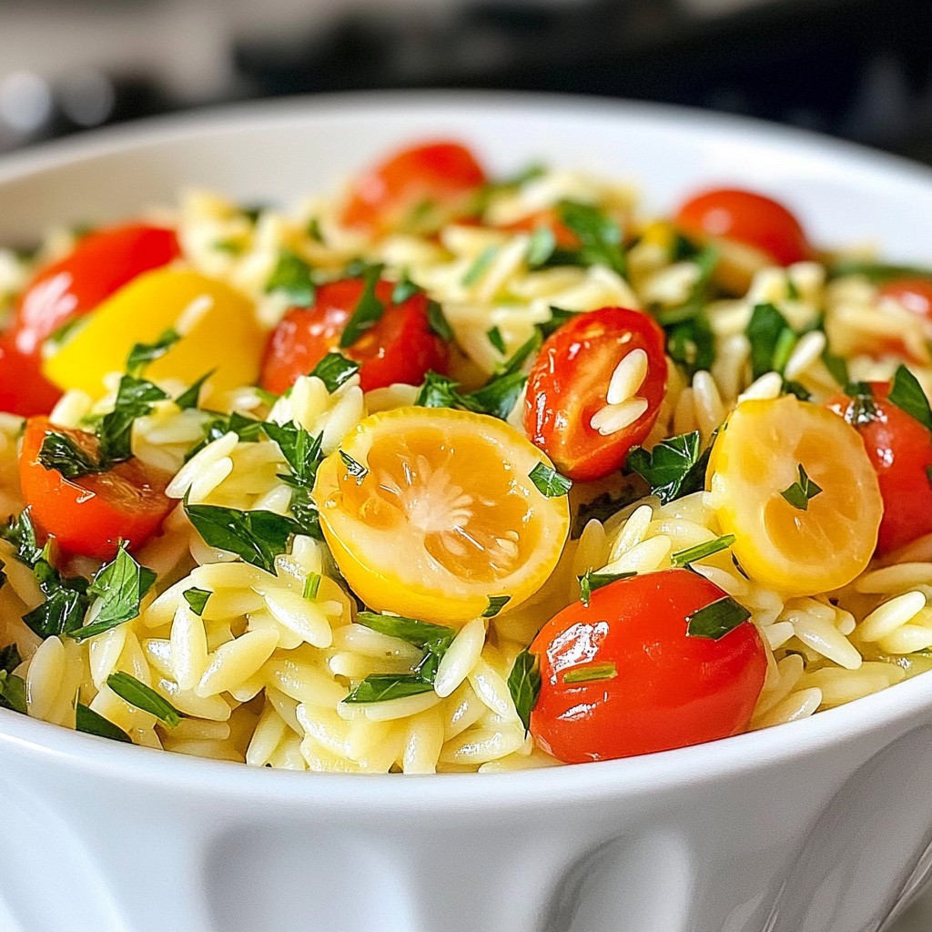 One-Pot Lemon Herb Orzo Flavorful and Easy Meal