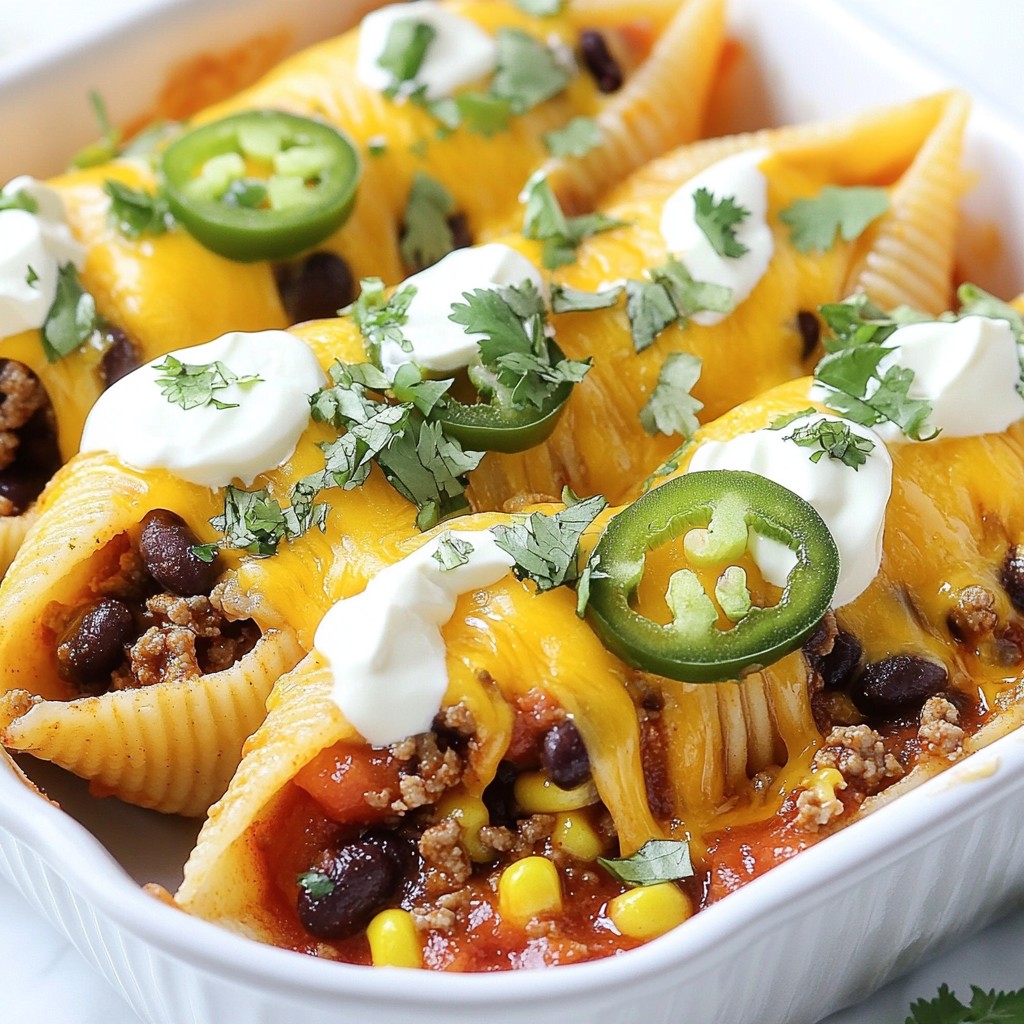Cheesy Taco Stuffed Shells Quick and Satisfying Meal