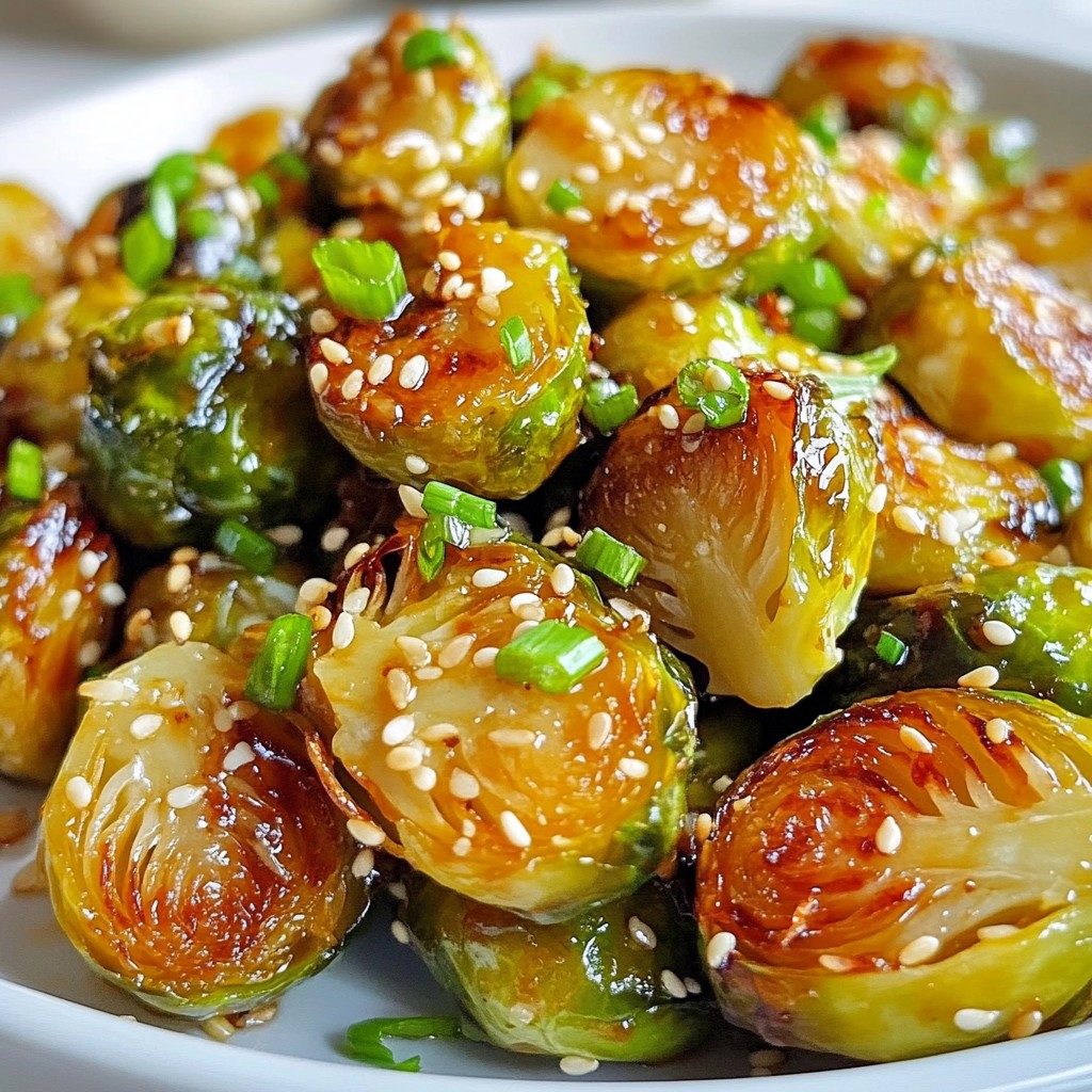 Honey Sriracha Glazed Brussels Mouthwatering Snack Idea