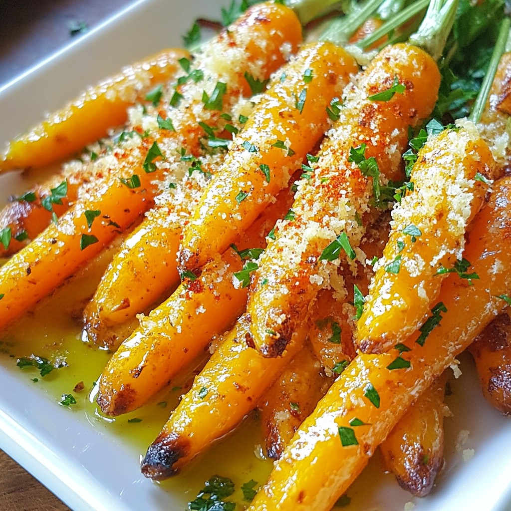Roasted Garlic Parmesan Carrots Flavorful Side Dish