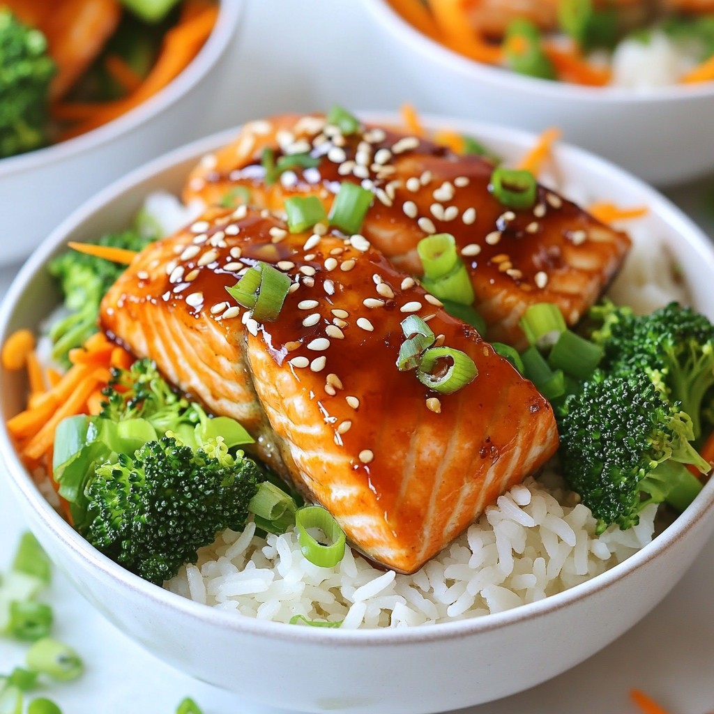 Teriyaki Salmon Rice Bowls Tasty and Healthy Meal