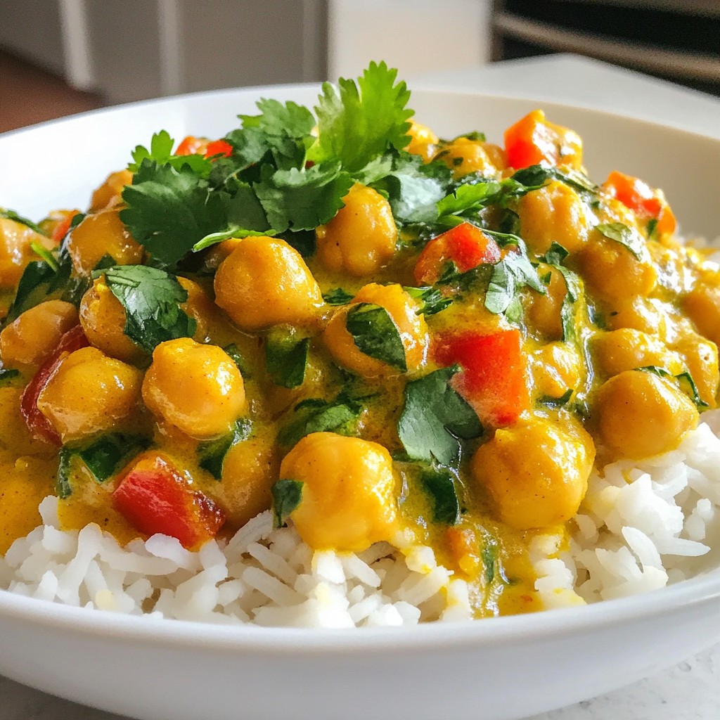 Coconut Curry Chickpeas Flavorful and Easy Recipe
