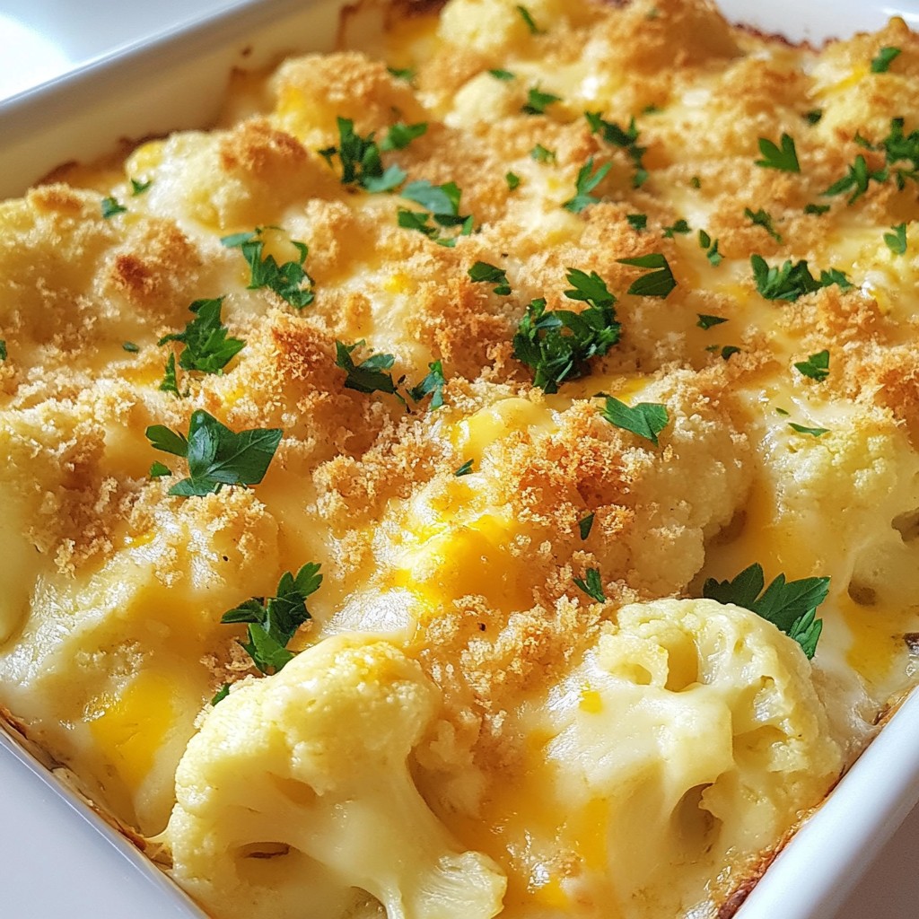 Cheesy Cauliflower Au Gratin Easy and Delicious Recipe