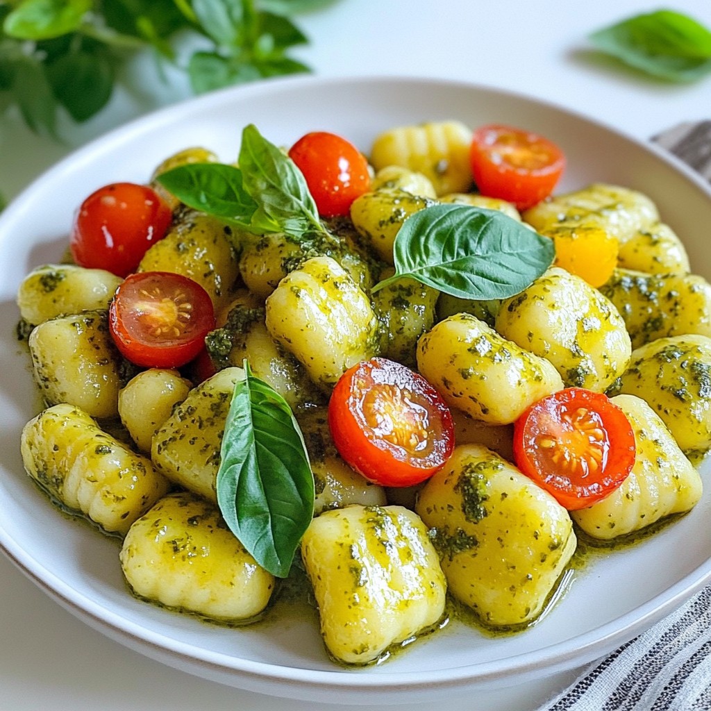 Creamy Pesto Gnocchi Delightful and Simple Recipe
