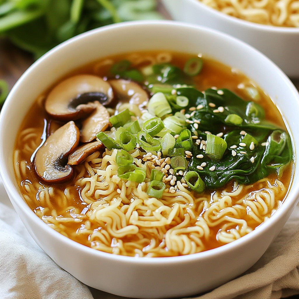 Spicy Garlic Ramen Noodles Flavorful and Simple Meal