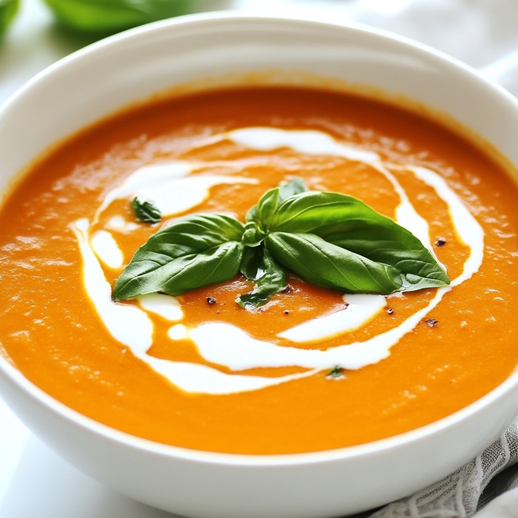 Creamy Roasted Tomato Soup Easy and Delicious Recipe