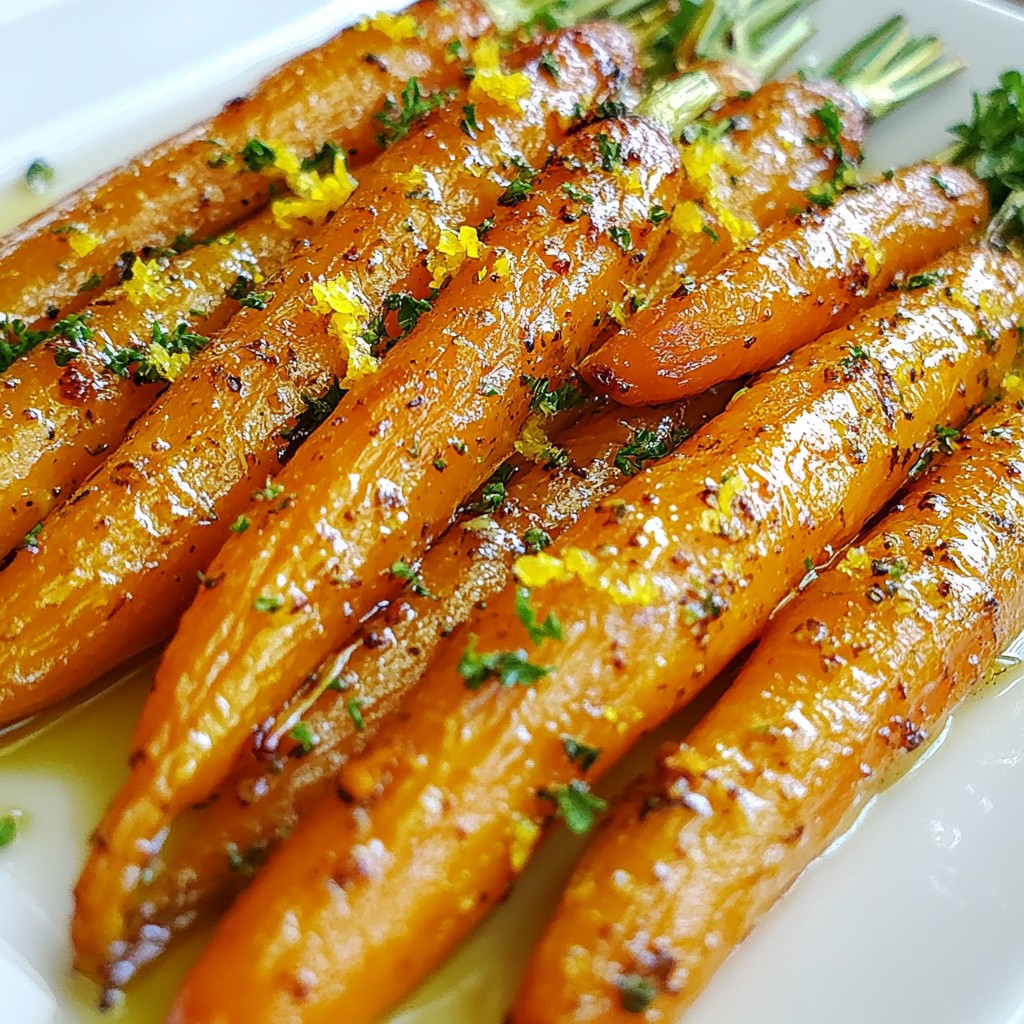 Garlic Herb Roasted Carrots Flavorful Side Dish Recipe