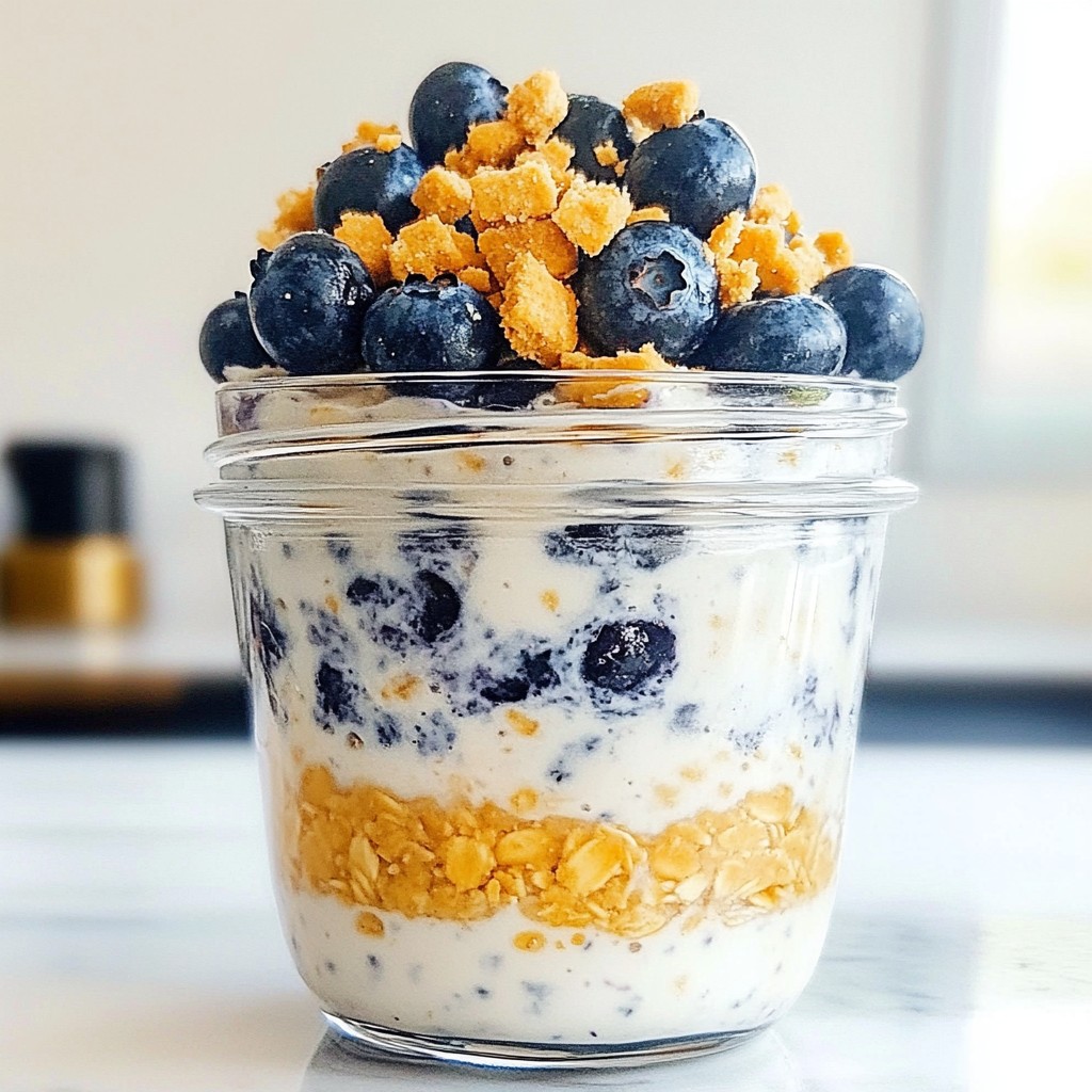 Blueberry Cheesecake Overnight Oats Simple Delight