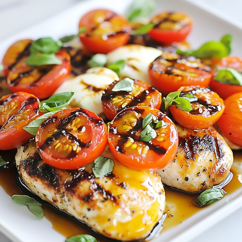 Balsamic Glazed Caprese Chicken Delightful and Easy