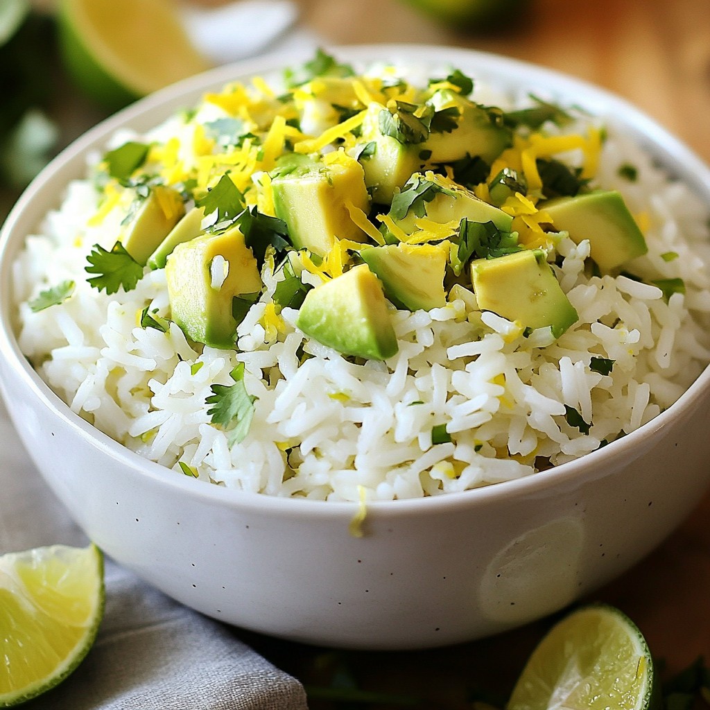 Avocado Cilantro Lime Rice Flavorful and Fresh Dish