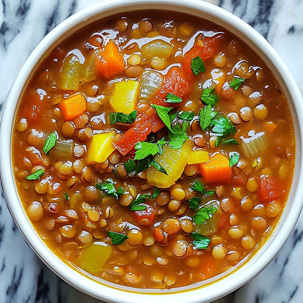 Mediterranean Lentil Soup Hearty and Flavorful Recipe