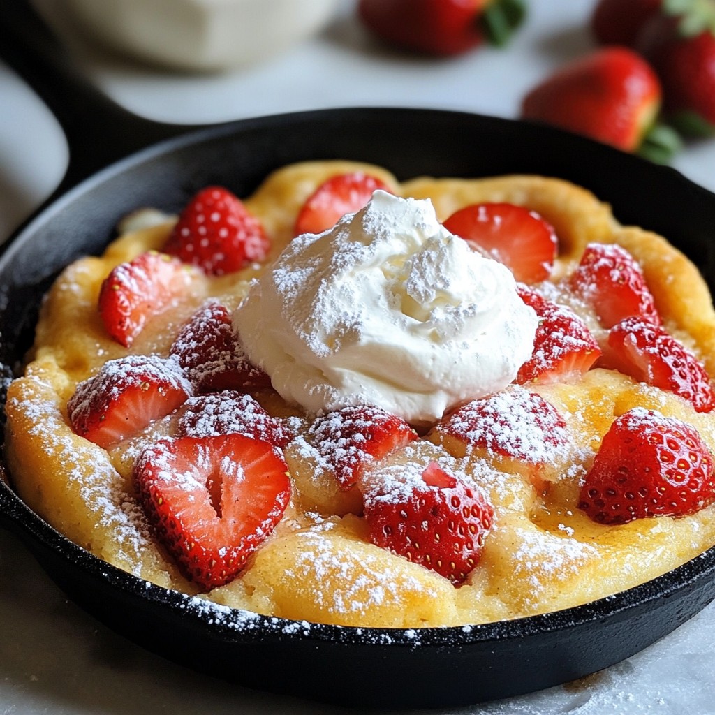 Strawberry Shortcake Skillet Cobbler Delightful Treat