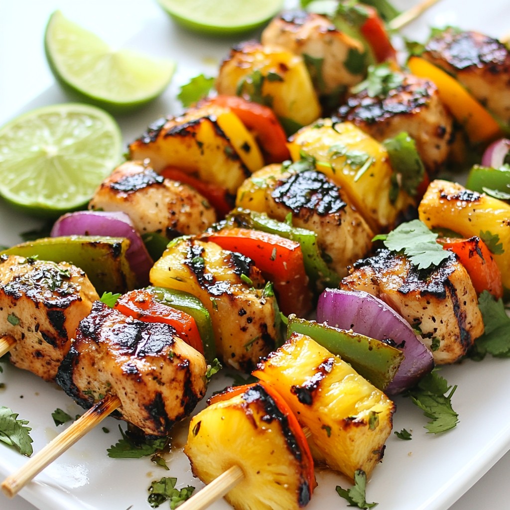Hawaiian Chicken Kabobs Easy Grilled Delight Recipe