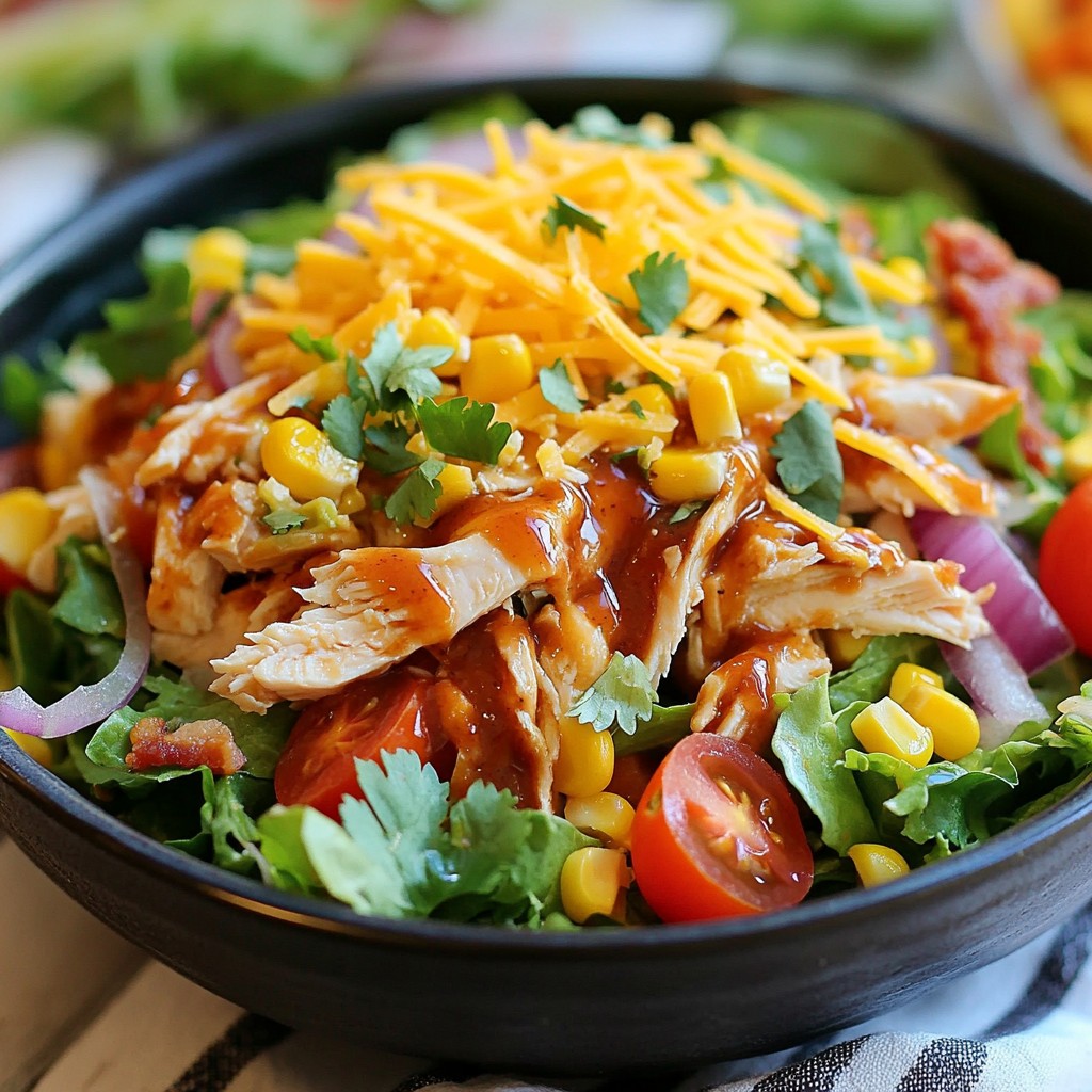 BBQ Ranch Chicken Salad Flavorful and Easy Meal