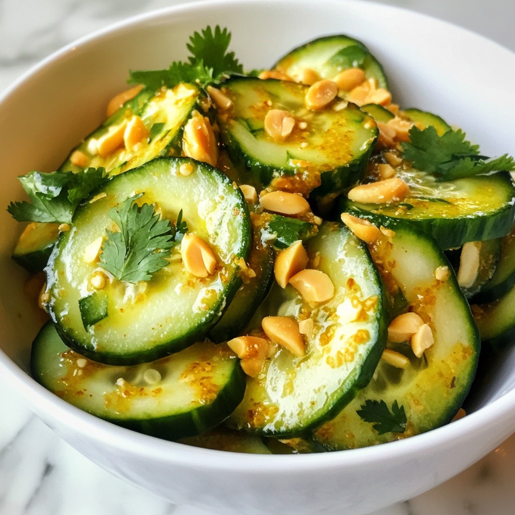 Spicy Thai Cucumber Salad Fresh and Crunchy Delight