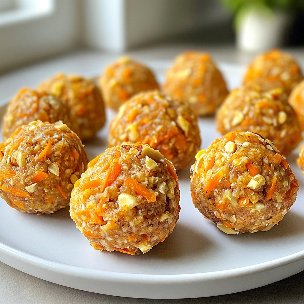 Carrot Cake Energy Bites Tasty Nutrient-Dense Snack